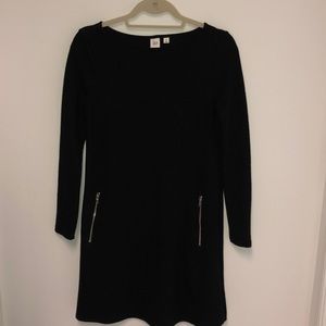 GAP Long Sleeve Black Dress